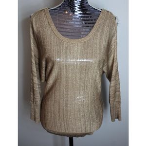 White House Black Market Women’s Top Gold